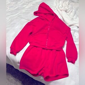 SHEIN women’s hoodie and shorts set size XL